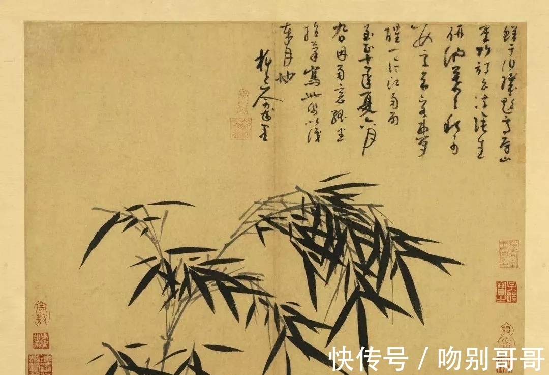 画竹!吴镇画竹,超凡脱俗!