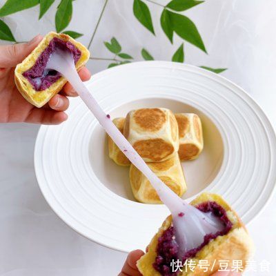 教程|百吃不腻的「缤纷下午茶」 虎皮饽饽-紫薯仙豆糕教程
