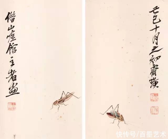 蝴蝶|齐白石草虫图200张,他把草虫画活了