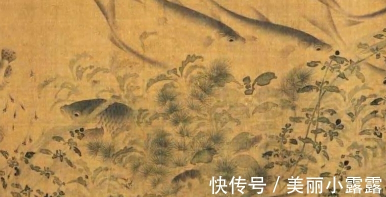 刘寀#东方画谱为何选清晰度不够的《落花游鱼图》入册?