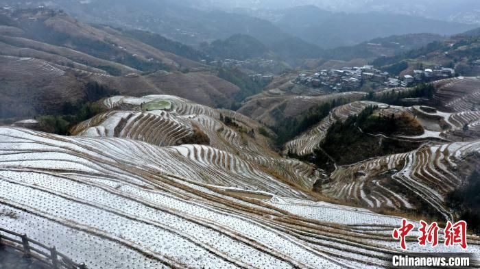 梯田|广西龙胜：龙脊梯田迎来今年首场降雪