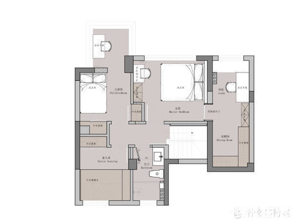 墙面|这对夫妻很有远见,买下120平复式小楼,客厅开阔还有双储物间