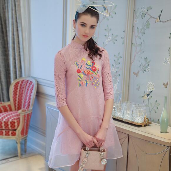 旗袍裙|一袭改良旗袍裙,泼墨水华,惊艳了时光,温柔了岁月