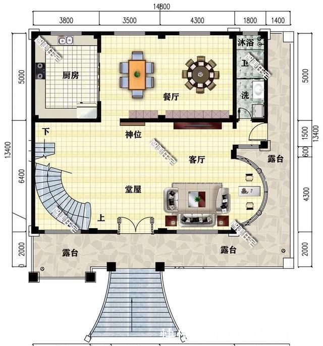 气派|2栋带架空层设计的豪宅,有钱就回老家建房,特别风光