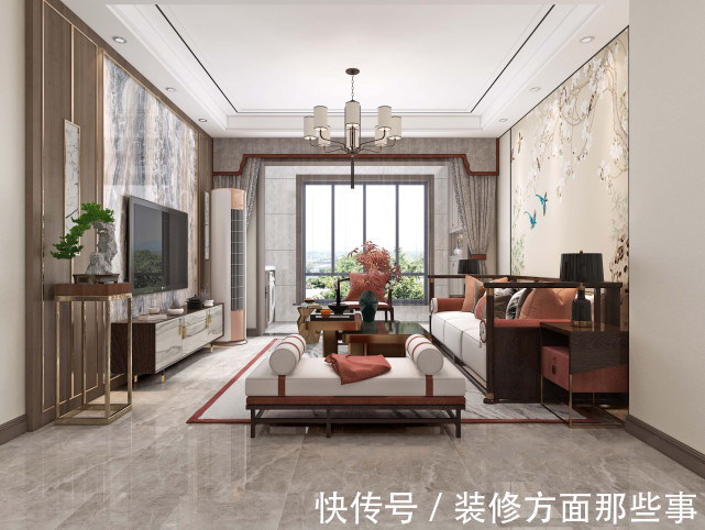 中式|166平四居室设计，用后现代手法重新定义中式