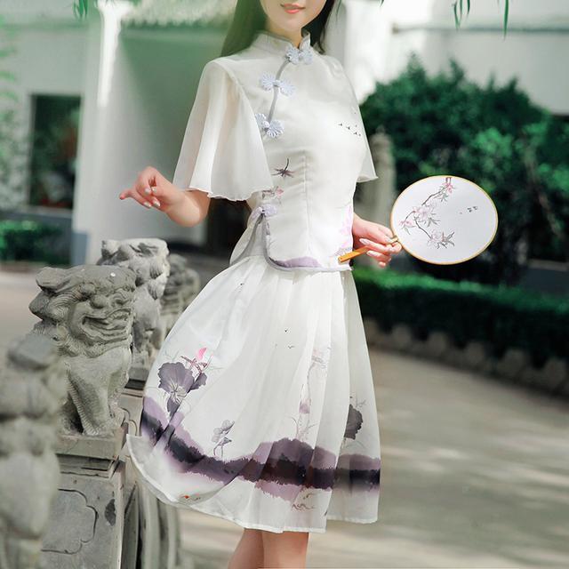 泡泡袖 古色古香中国风改良裙,简直是古风爱好者的福利,太仙了