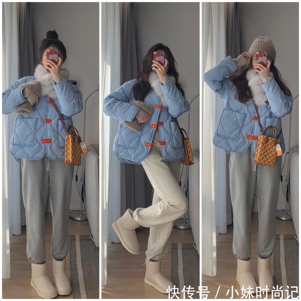 丑萌的棉服如何穿出温柔气质感?建议学她6套穿搭,高级又淑女范