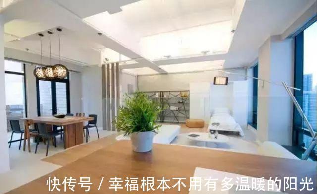 墙壁|94㎡简约一室房,没有墙的设计,连卧室都是“隐藏”起来的