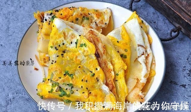早餐|一个鸡蛋一勺粉，营养早餐并不难，金黄焦嫩，从此不吃早餐摊！