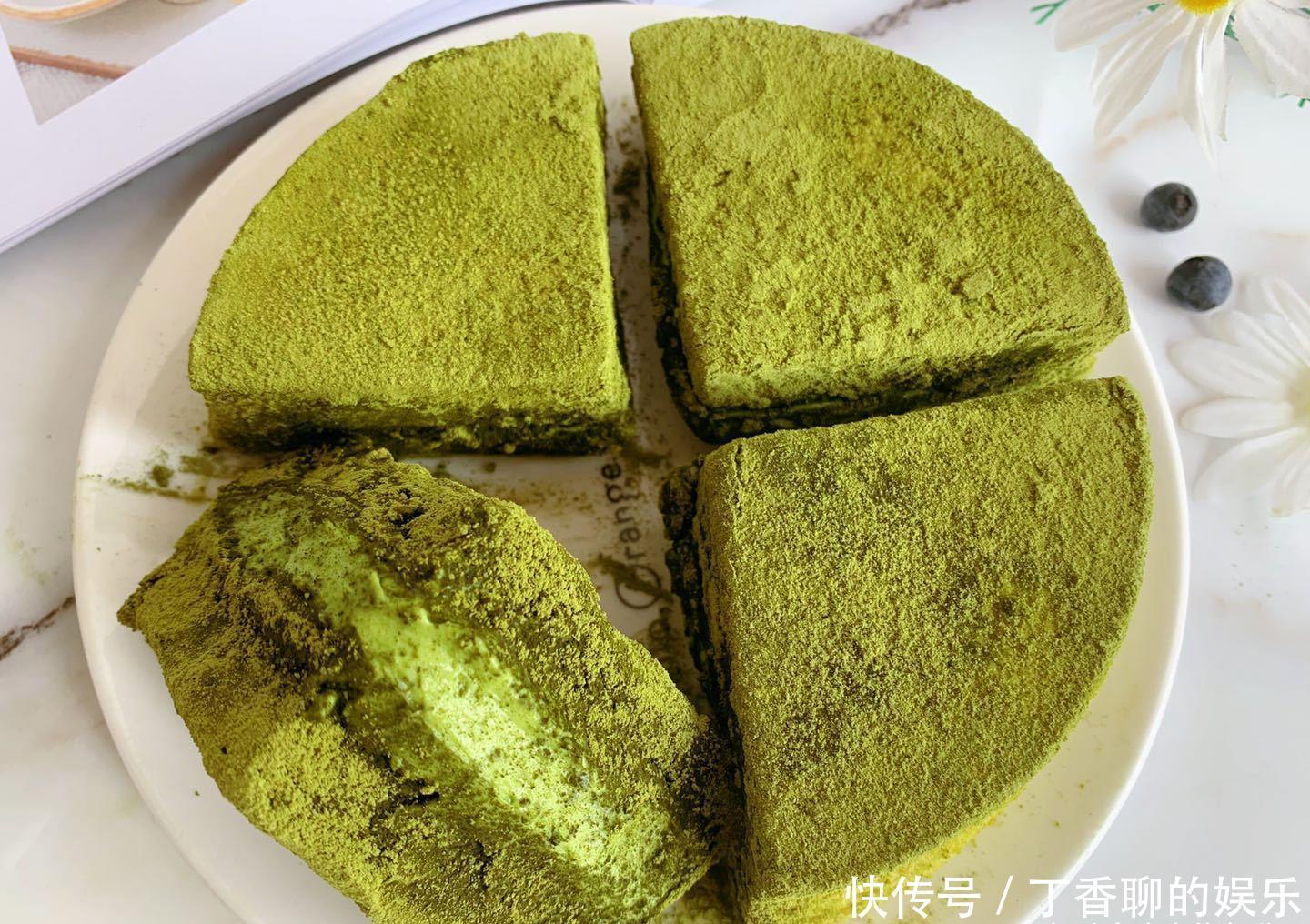 了给|网红抹茶冰乳酪蛋糕,制作简单味道赞,学会了给家人露一手