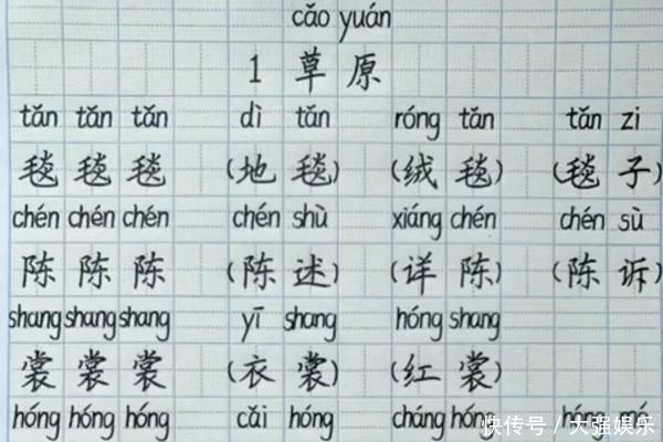 教科书|六年级学霸的预习笔记真惊艳,书写堪比“教科书”,老师羡慕不已