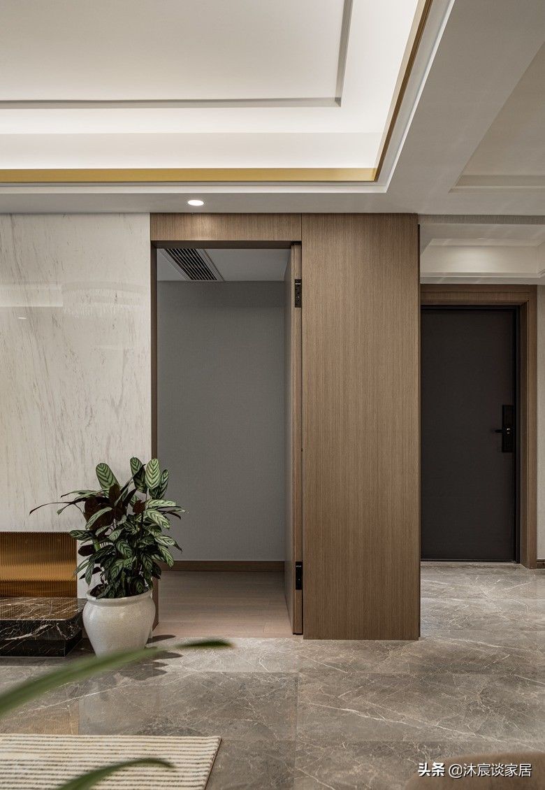 高级大气|若再装修,我就选现代轻奢风,灰色瓷砖通铺在室内,真是高级大气