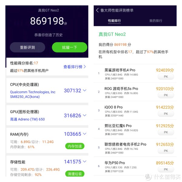 gt|真我GT Neo2首发评测：骁龙870+UFS3.1+LPDDR4X，全面均衡超能打