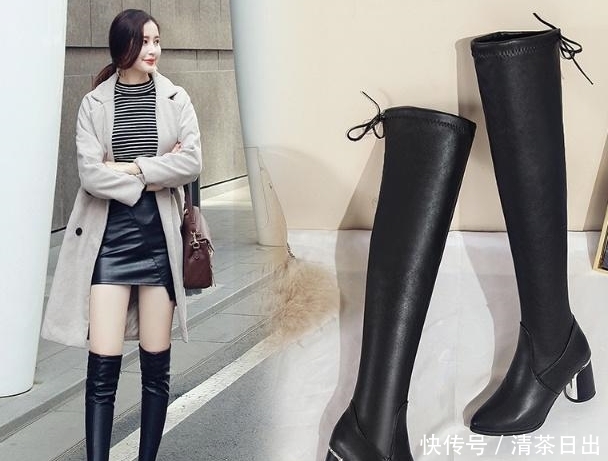 高跟女靴韩版百色显|又冷又土的单鞋别穿了,今年这种暖暖鞋火了,时髦保暖不累脚