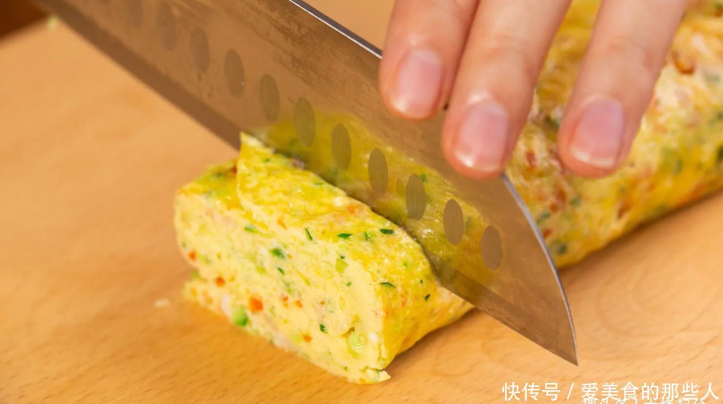 鲜蔬虾泥蛋卷，早餐一定要试试它！营养丰富，造型好看