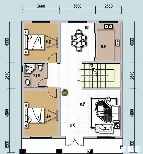 卧室|占地9米多, 这栋农村二层别墅却有5室1厅, 宅基地小也能盖出好房子!