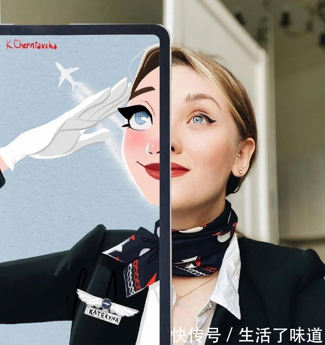 有意思的半边脸肖像:画师otido_4u的平板插画作品|插画师| 作品