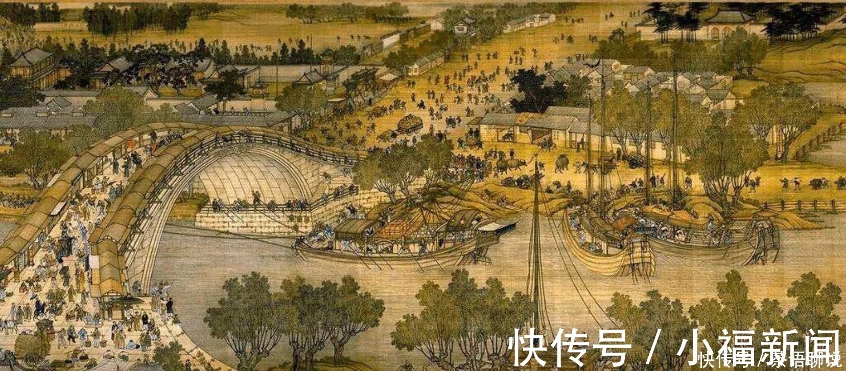 水浒传#清明上河图放大一百倍,发现一奇怪场景,树下睡觉的人在做什么?