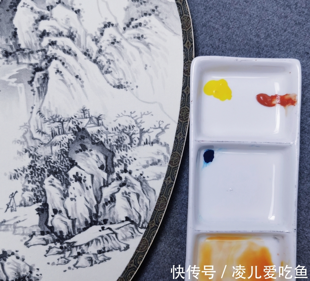 小品！山水小品高清步骤图 技法详解