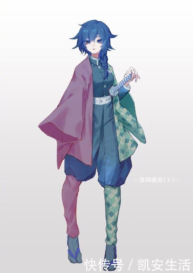 杏寿郎|如果鬼灭之刃全部性别互换会怎样?蛇柱和恋柱也非常般配