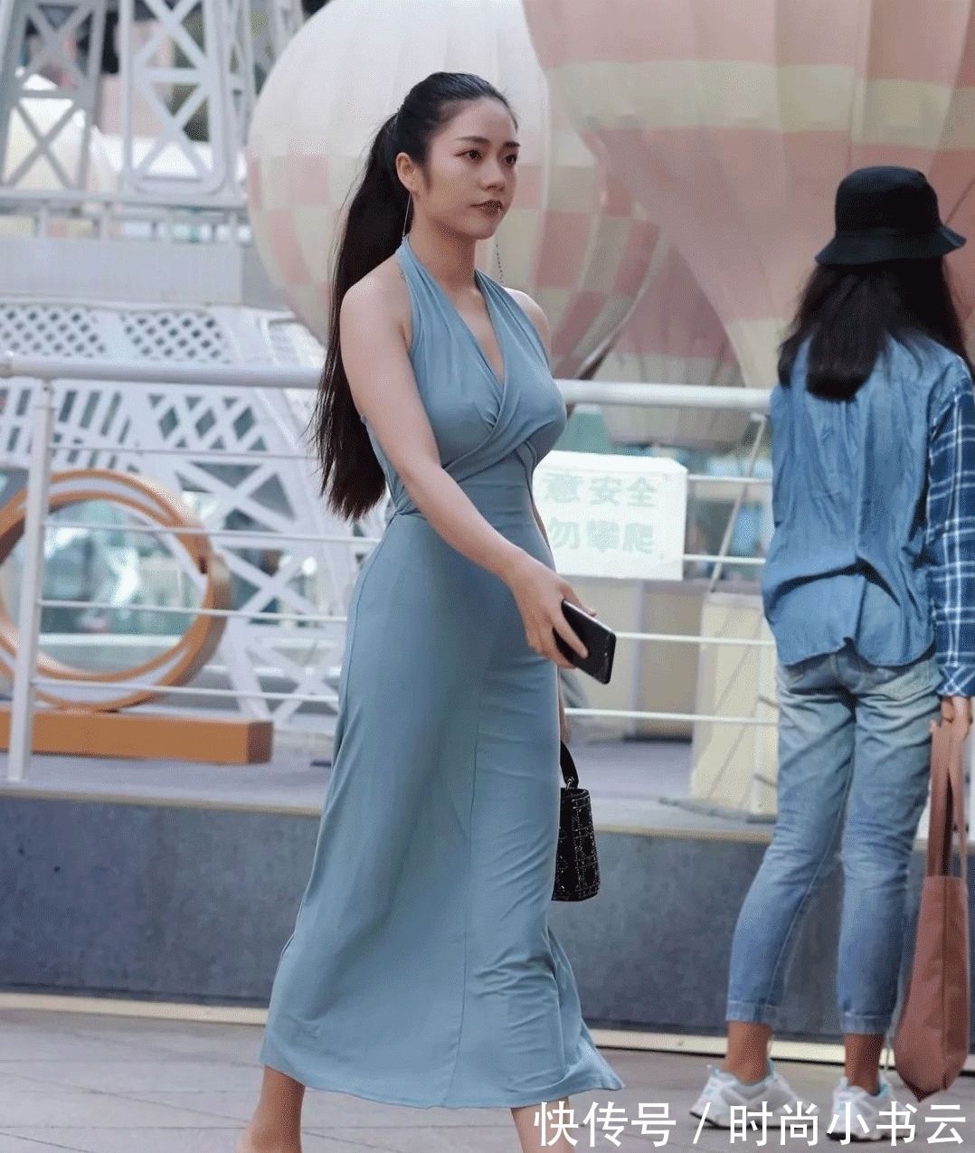 连衣裙 清凉时尚的挂脖连衣裙,今夏时尚穿搭的首选!