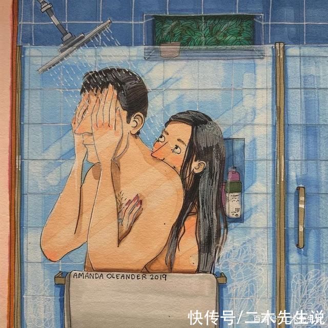 漫画师Amanda将自己和丈夫生活日常发到网上，百万网友关注