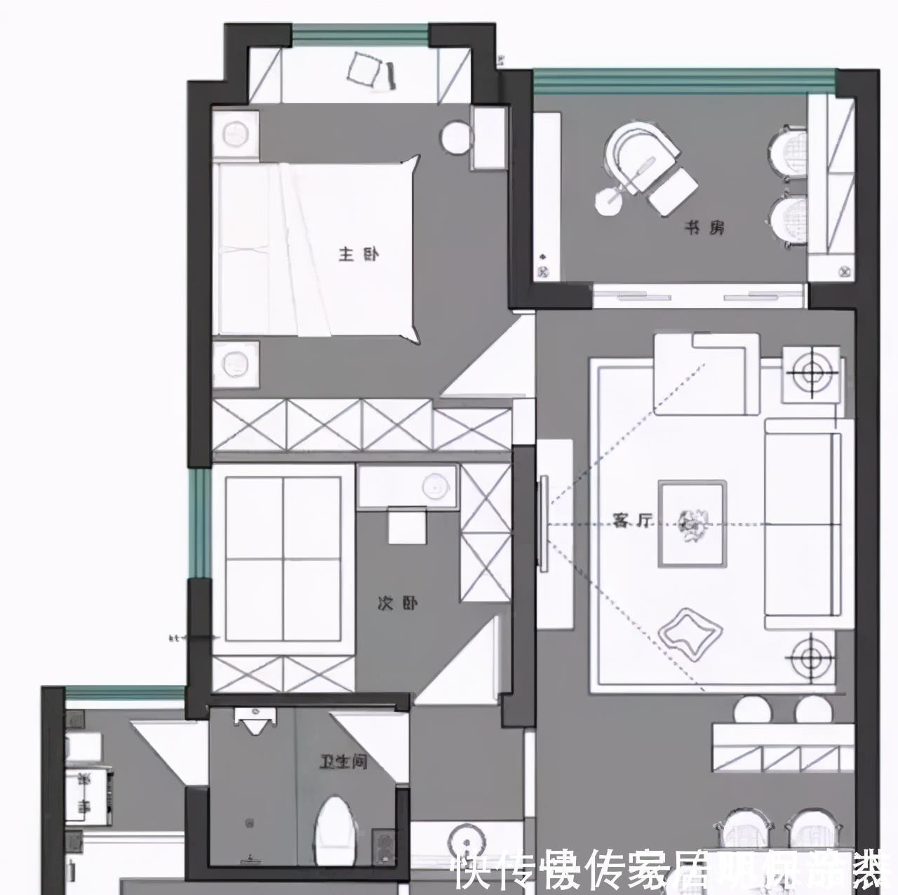 布局|他的70㎡小家,现代北欧风装修个性十足,客餐厅布局太赞了,晒晒