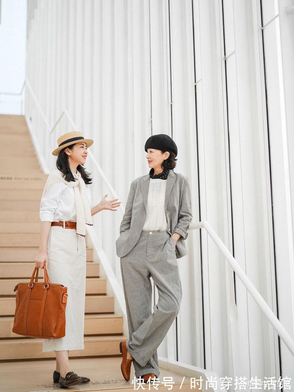 针织开衫|50岁之后不想穿出乡村大妈感,瞧瞧三木妈妈的时尚穿搭,时髦优雅
