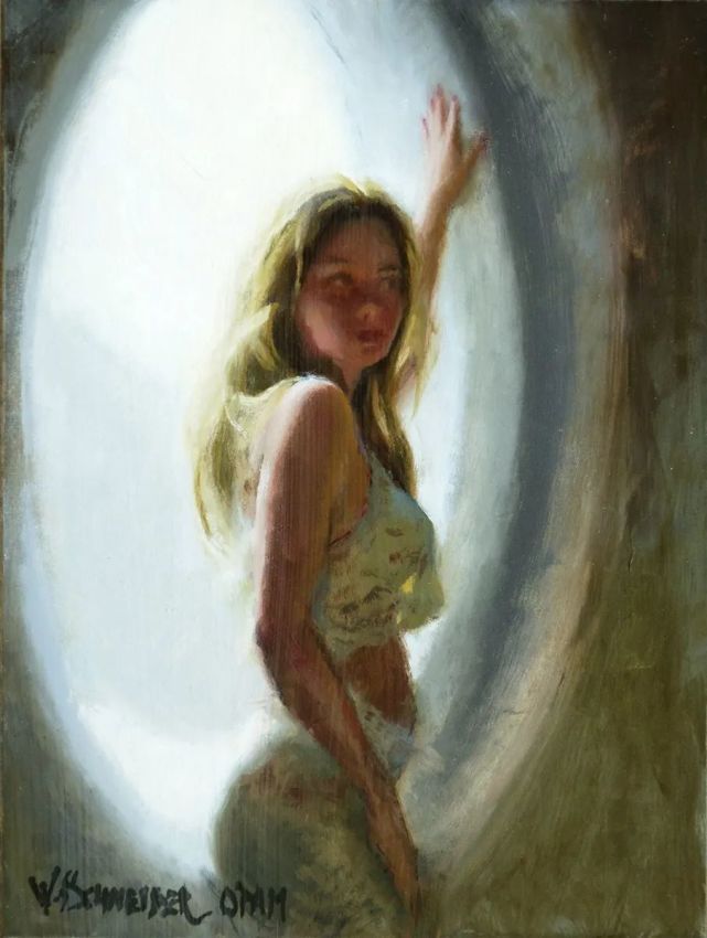 学生$在绘画的道路上，他认为自己永远是一个学生