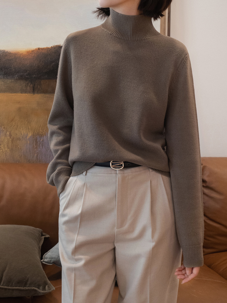 气质 女人会打扮才最优雅,试试“毛衣”的搭配,简约舒适显气质