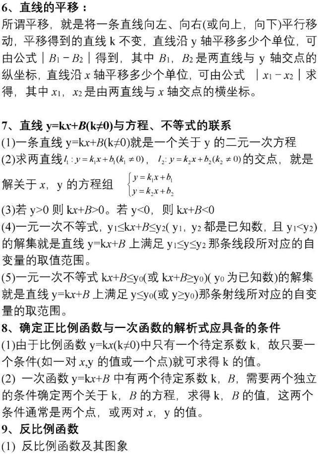 初中数学就是这15张图+89个重要知识点！学渣也能逆袭得高分