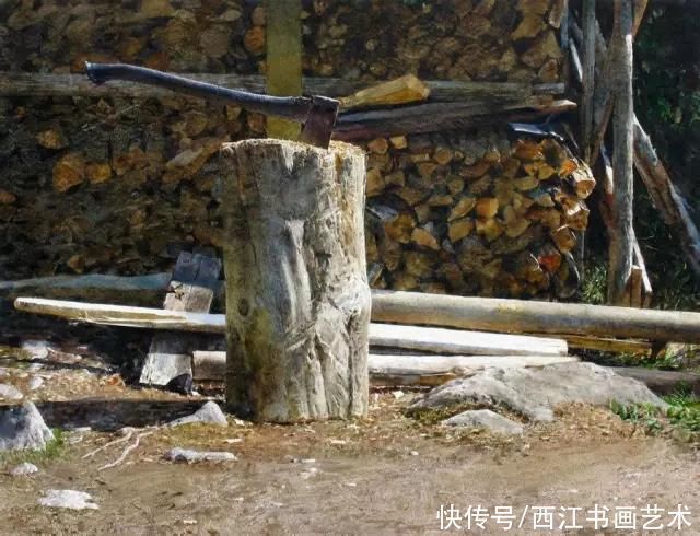 克拉科夫$这位瑞典水彩画家把海边的石头质感画得好极了