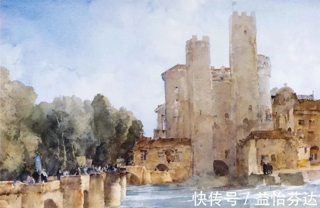 水彩!他是最会画人体画作的 世界顶尖级水彩大师