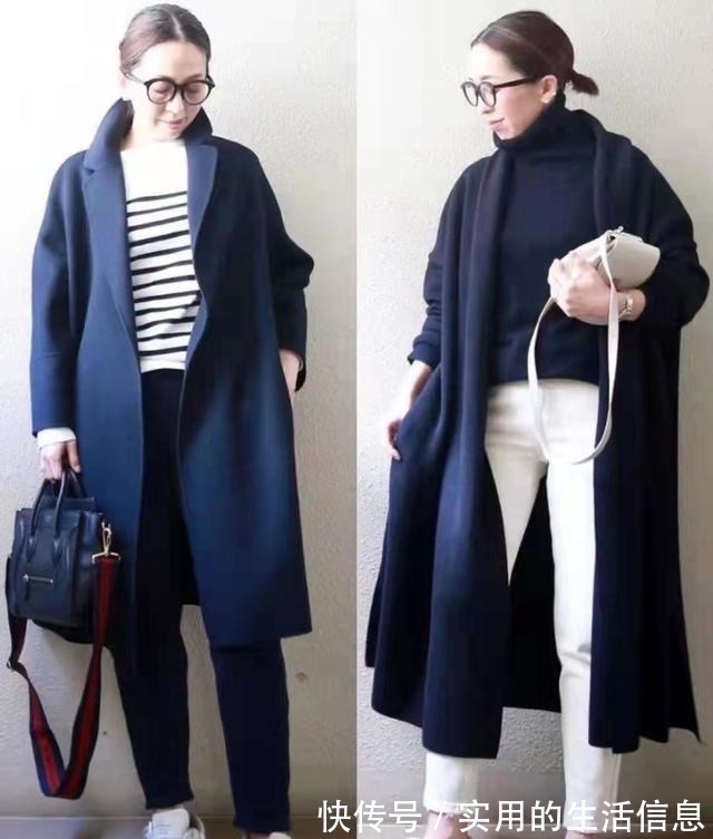 减龄 这位小个子“奶奶”太会穿，大衣穿搭洋气减龄，甩年轻人几条街！