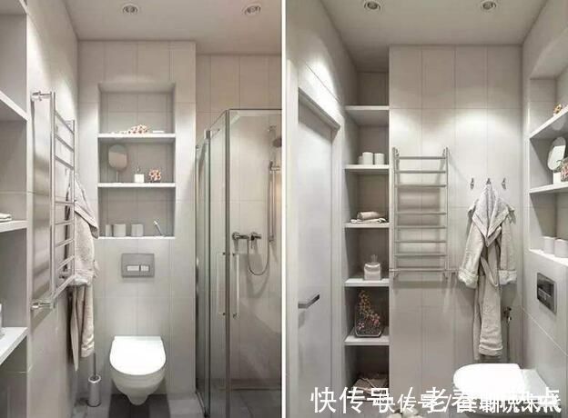 物架|越来越多人卫生间里不装置物架了,现在都流行这种设计,太聪明了