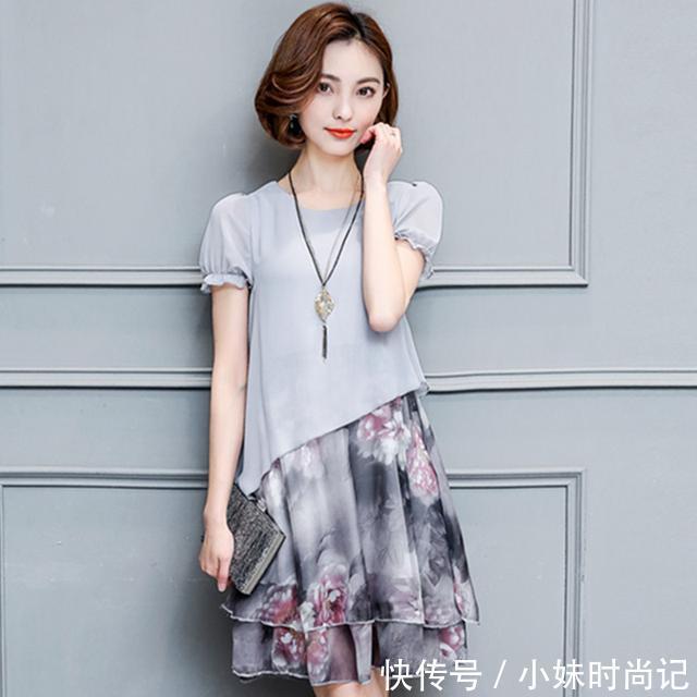 时尚|精致时尚大码裙,胖女人的夏季福音,显瘦显年轻