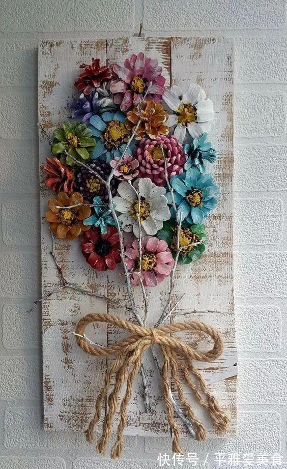 松子!农村阿姨,村里捡了一堆的“松果”,回家改造后邻居出2千来买