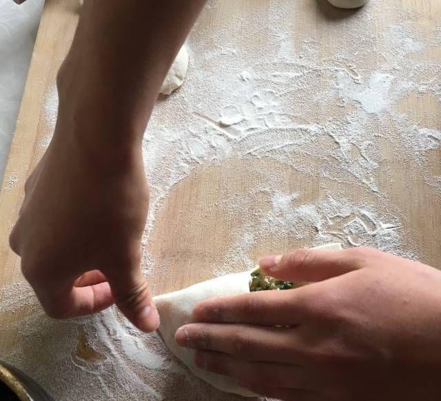 鲜虾多层馅饼,营养丰富的早餐足够了