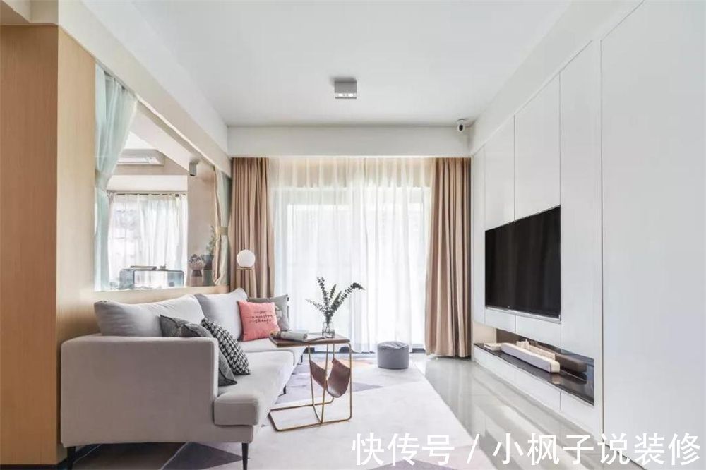 主卧|76㎡北欧风两室一厅,全屋装修清新明亮又通透,真的太漂亮了