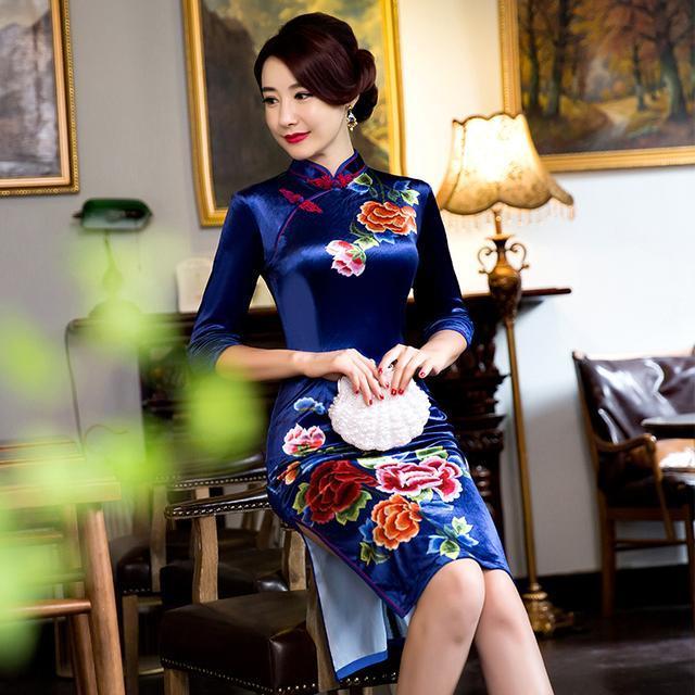 版型|中国式独有的改良式旗袍连衣裙,优雅高贵感受民国风情