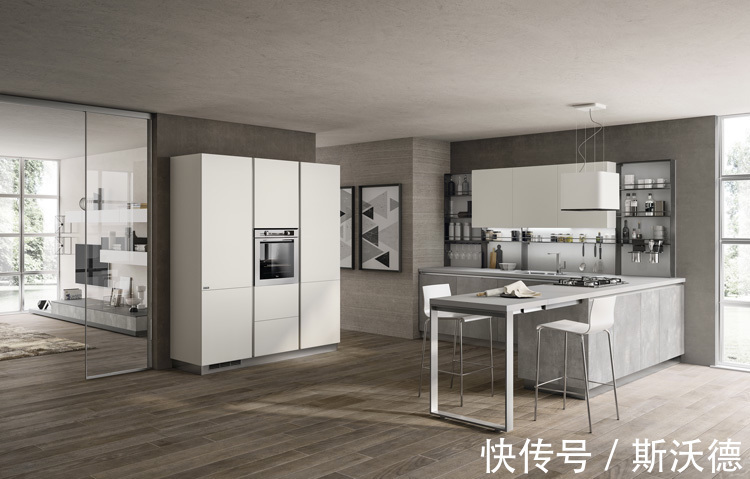 厨房|经典造型厨房，不锈钢橱柜展现出的高颜值空间！