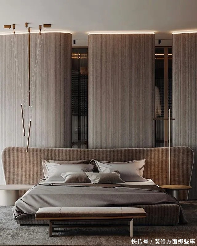 镜面|163㎡极简风格镜面天花板增强了纵深感,空间瞬间通透有趣