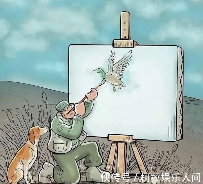 插画&40岁伊朗插画家,创作讽刺人性的插画,震撼众人