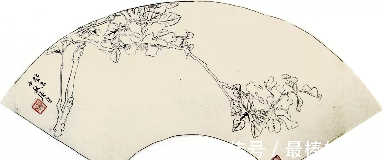 国画@他不仅画山水画,白描也厉害,一幅就卖500万!