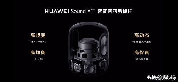 华为|联合帝瓦雷 新一代HUAWEI Sound X搭载三分频：重定义智能音箱标准