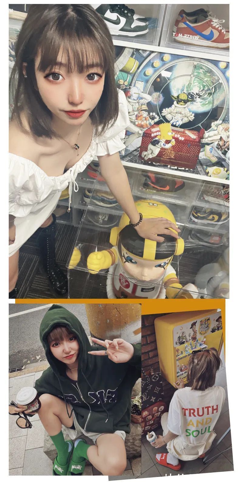 秋冬 抹胸、吊带、丝袜等于流量密码?这位球鞋女孩打破常规展示不一样的秋冬穿搭