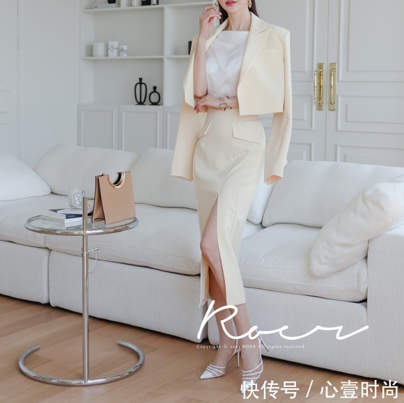 时尚|女神孙允珠时尚搭配:柠黄香草气泡盛夏文艺风西装