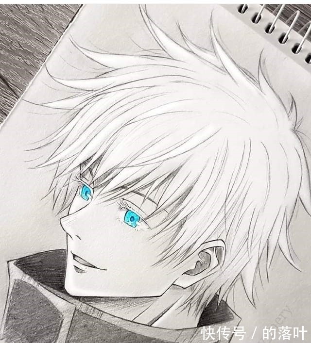 黑白色|画师大佬热衷黑白手绘,只在眼睛处涂颜色,却让动漫角色活了过来