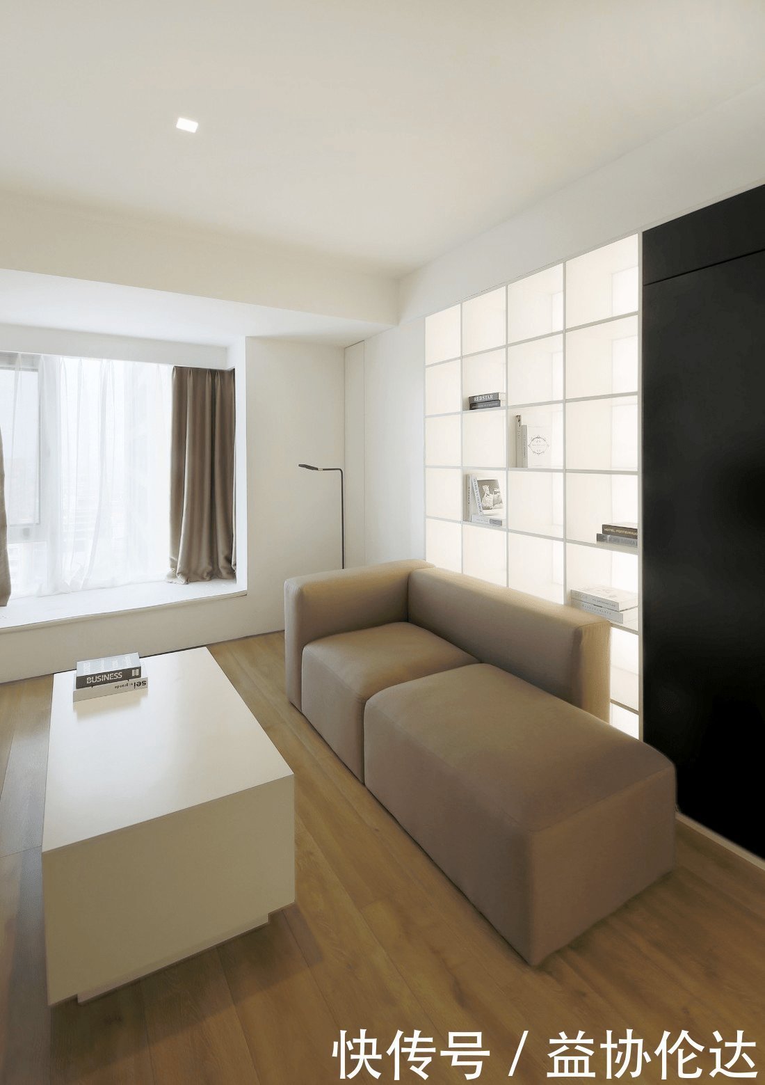 卧室|看了她的46㎡小窝,头一回见卧室装两个门,美观又实用,很聪明