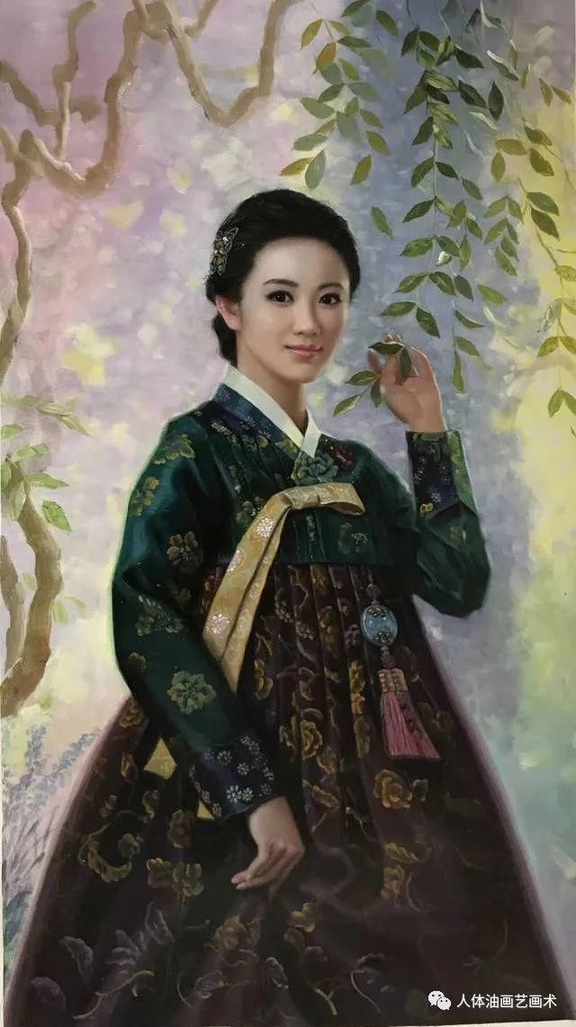  油画|朝鲜油画：女人的纯净之美